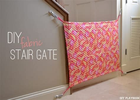 how to cover metal baby gate with fabric|diy baby gates.